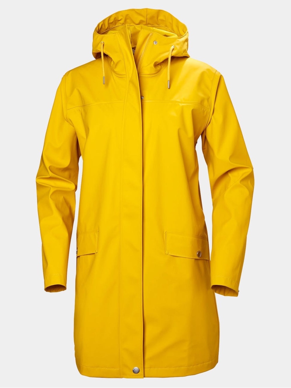 Helly Hansen Moss Raincoat Jacket Women’s Size Small Yellow Waterproof Windproof